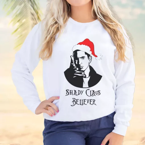 Shady Claus Believer Ugly Christmas Sweater