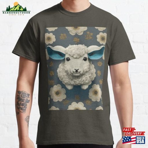 Sheep Motif Classic T-Shirt Hoodie