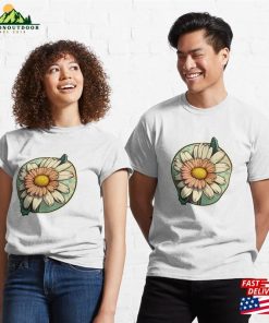 Simple Flower With White Amp Pastel Peddles Sticker Classic T-Shirt Sweatshirt