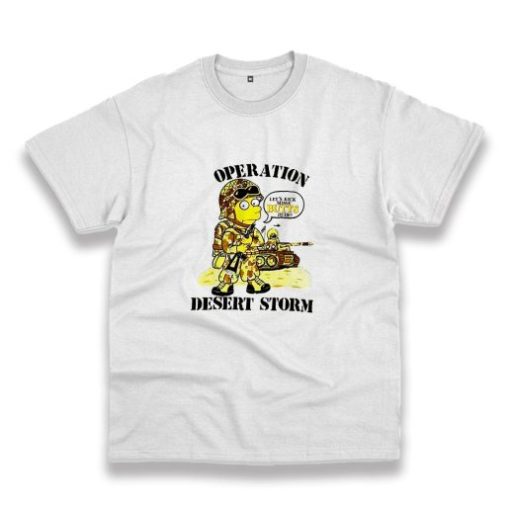 Simpsons Bart Operation Desert Storm Casual T Shirt