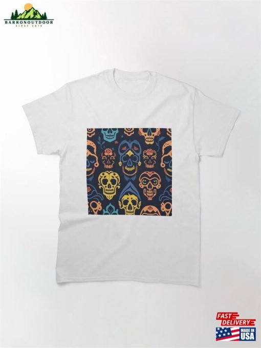 Skull Pattern Abstract Designs Classic T-Shirt Unisex Sweatshirt