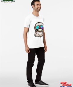Sloth With Colorful Sunglasses Premium T-Shirt Classic 2 Sloth With Colorful Sunglasses Premium T Shirt Classic 3