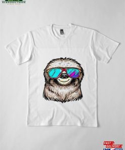 Sloth With Colorful Sunglasses Premium T-Shirt Classic 3 Sloth With Colorful Sunglasses Premium T Shirt Classic 4