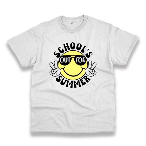 Smiley Schools Out For Summer Vintage Tshirt