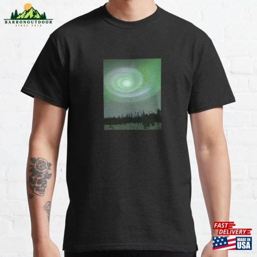 Spacex Aurora Spiral Cosmos Art By Elon Musk Classic T-Shirt Sweatshirt