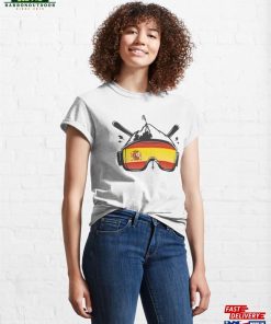 Spain Ski Goggles Skiing Souvenir Classic T-Shirt Hoodie 3 Spain Ski Goggles Skiing Souvenir Classic T Shirt Hoodie 4
