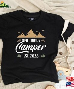 Stafaz One Happy Camper Matching Birthday Shirts First 1St Clothes Family Camping Outfit Classic Unisex