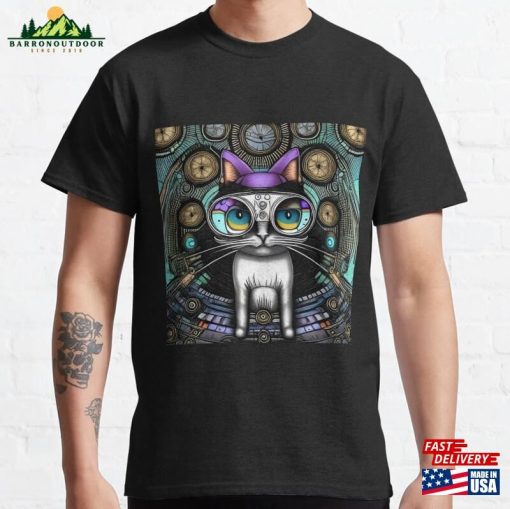 Steampunk Cat Classic T-Shirt Hoodie Sweatshirt