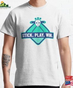 Stick Play Win Ice Hockey Classic T-Shirt Hoodie Stick Play Win Ice Hockey Classic T-Shirt Hoodie