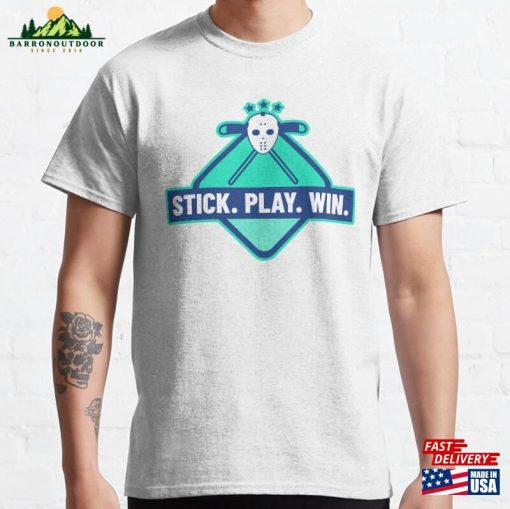 Stick Play Win Ice Hockey Classic T-Shirt Hoodie