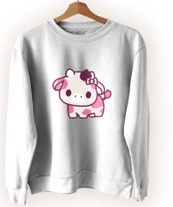 Strawberry Cow Kawaii Cute Sweatshirt Style Strawberry Cow Kawaii Cute Sweatshirt Style
