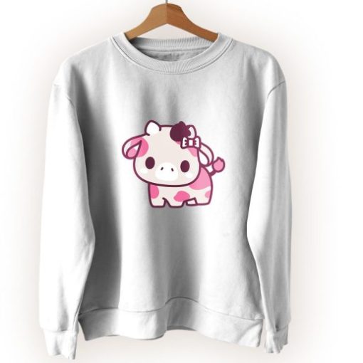 Strawberry Cow Kawaii Cute Sweatshirt Style