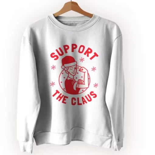 Support The Claus Ugly Christmas Sweater