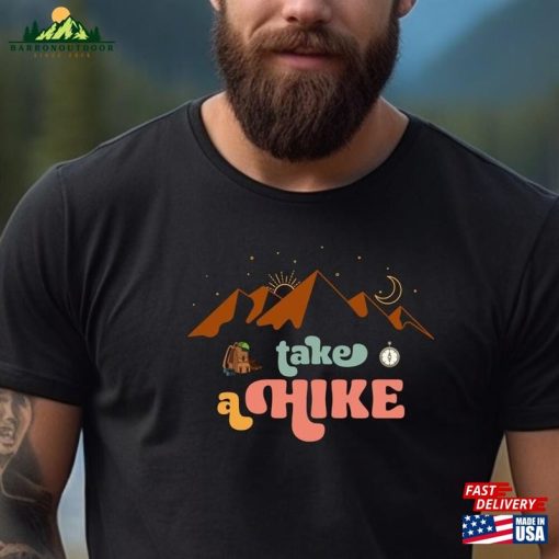 Take A Hike Shirt Hiking T-Shirt Tee Classic Unisex