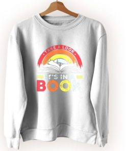 Take A Look It’s In A Book Vintage Sweatshirt