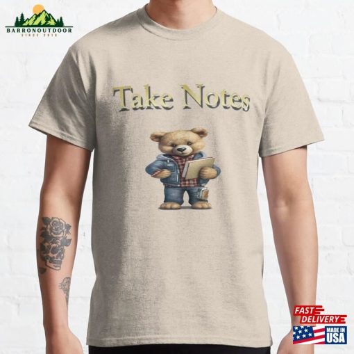 Take Notes Bear Classic T-Shirt Hoodie