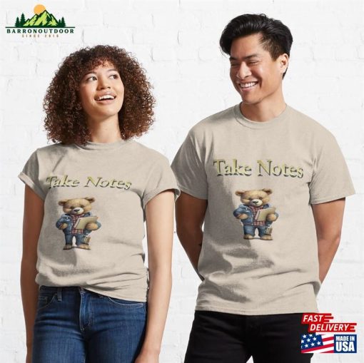 Take Notes Bear Classic T-Shirt Hoodie