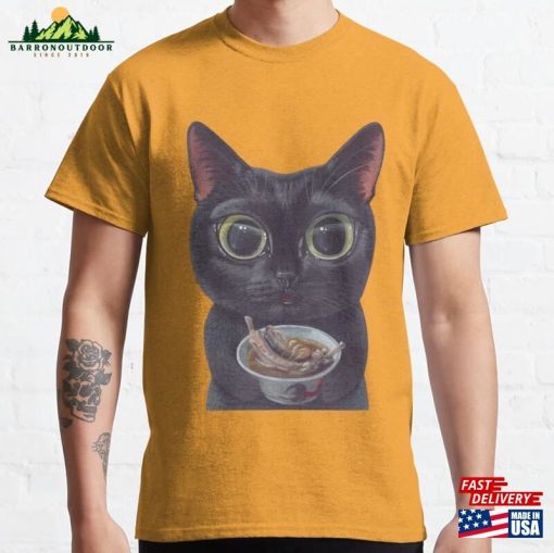 Tamaow Original Cat Portrait Bao Bei With Bak Kut Teh Classic T-Shirt Sweatshirt Hoodie