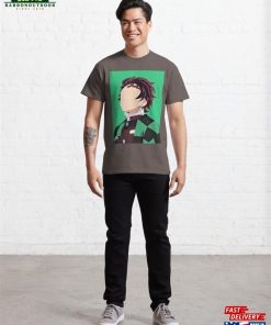 Tanjiro Demon Slayer Sticker Classic T Shirt 4