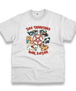 Tax Churches Hail Satan Vintage Tshirt