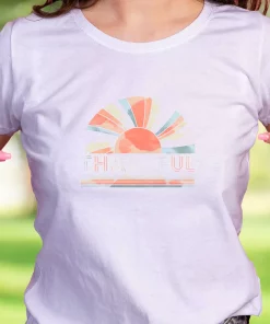 Thankful Rainbow Thanksgiving Vintage T Shirt