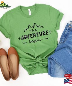 The Adventure Begins Shirt Sweatshirt Classic