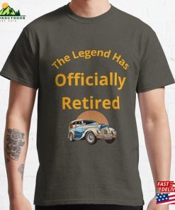 The Legend Has Officially Retired Funny Retirement Classic T-Shirt Sweatshirt