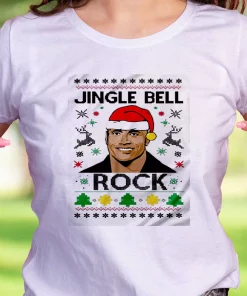 The Rock Jingle Bell Rock Funny Christmas T Shirt