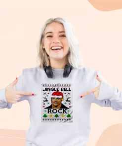 The Rock Jingle Bell Rock Ugly Christmas Sweater 1 The Rock Jingle Bell Rock Ugly Christmas Sweater 2