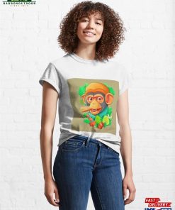 This Crazy Monkey Smokes A Cigar Classic T Shirt Hoodie Unisex 4