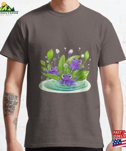 Three Purple Tadpoles In The Pond Classic T-Shirt Sweatshirt