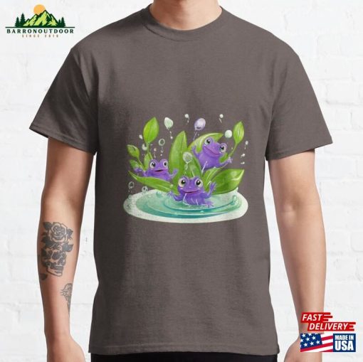 Three Purple Tadpoles In The Pond Classic T-Shirt Sweatshirt