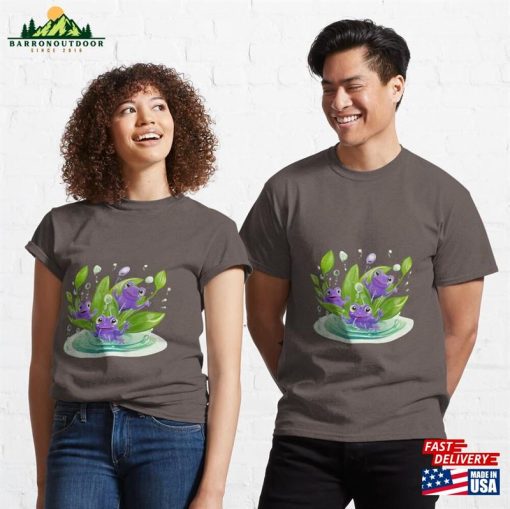 Three Purple Tadpoles In The Pond Classic T-Shirt Sweatshirt