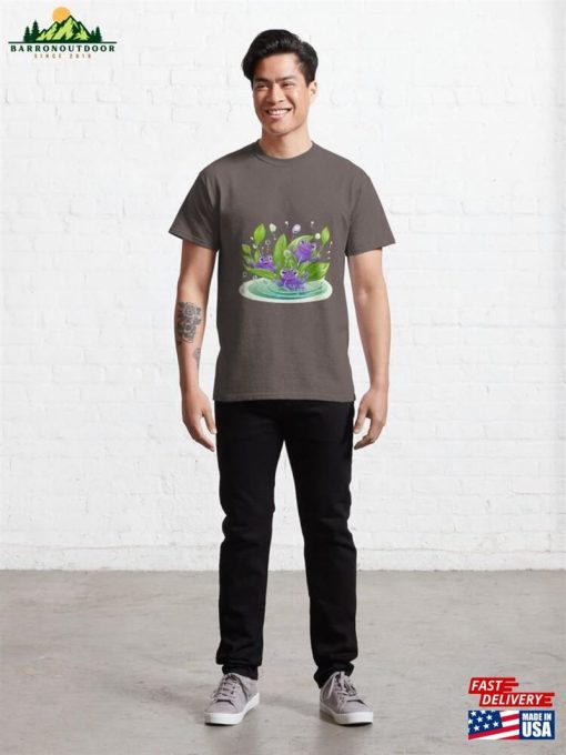 Three Purple Tadpoles In The Pond Classic T-Shirt Sweatshirt