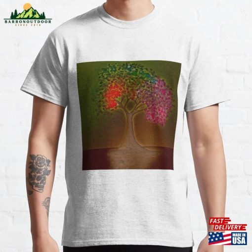 Tree Of Life Finger Painting Classic T-Shirt Unisex