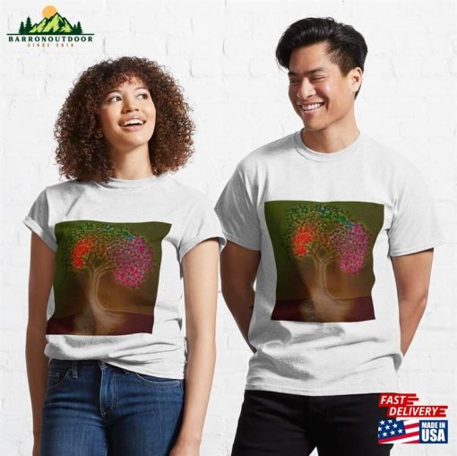 Tree Of Life Finger Painting Classic T-Shirt Unisex