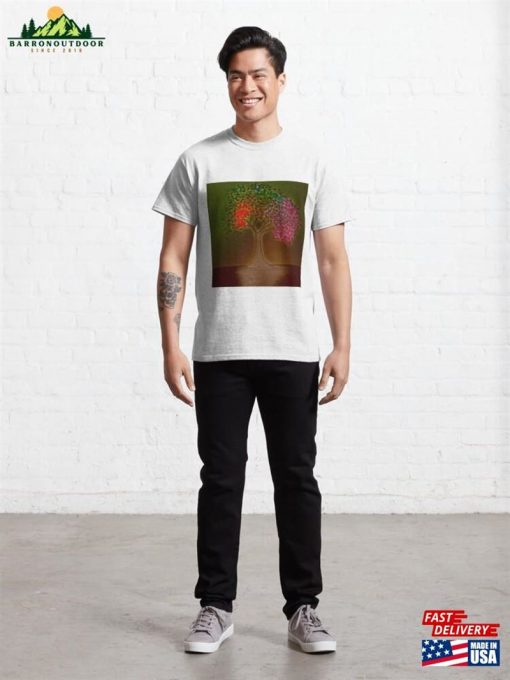 Tree Of Life Finger Painting Classic T-Shirt Unisex