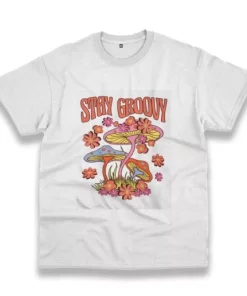 Trippy Mushroom Stay Groovy Funny Christmas T Shirt 4