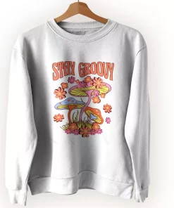 Trippy Mushroom Stay Groovy Ugly Christmas Sweater Trippy Mushroom Stay Groovy Ugly Christmas Sweater