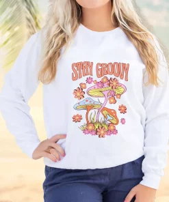 Trippy Mushroom Stay Groovy Ugly Christmas Sweater 2 Trippy Mushroom Stay Groovy Ugly Christmas Sweater 3