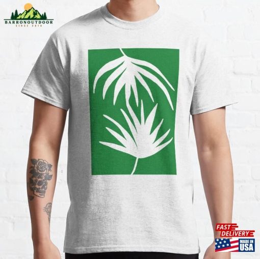 Tropical Vibes White Green Classic T-Shirt Sweatshirt Unisex