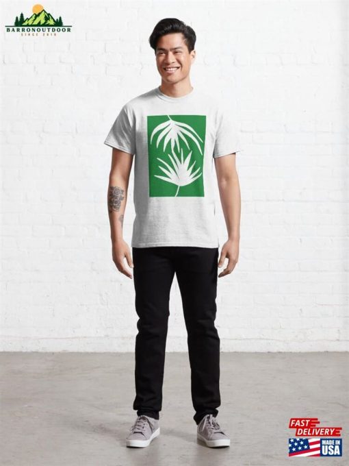 Tropical Vibes White Green Classic T-Shirt Sweatshirt Unisex