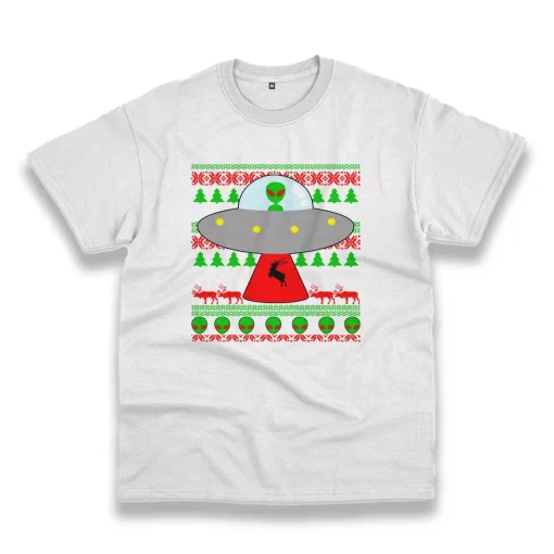 Ufo Alien Ugly Christmas Funny Christmas T Shirt