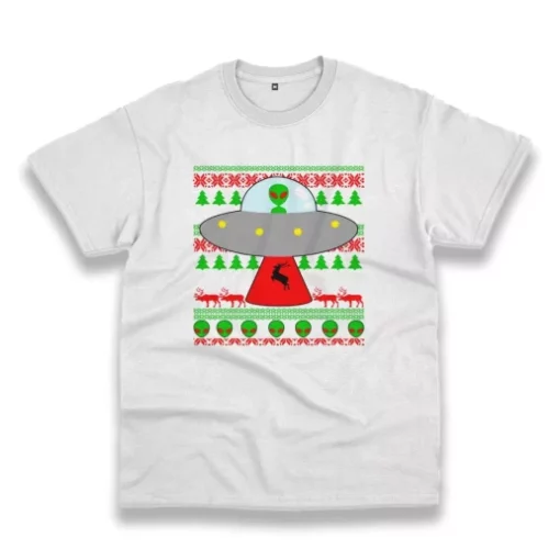Ufo Alien Ugly Christmas Funny Christmas T Shirt