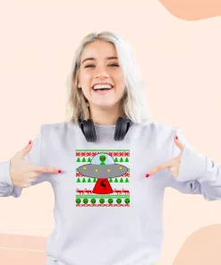 Ufo Alien Ugly Christmas Ugly Christmas Sweater