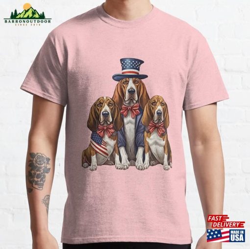 Usa Loving English Foxhounds Bowser Bosco T-Shirt Unisex