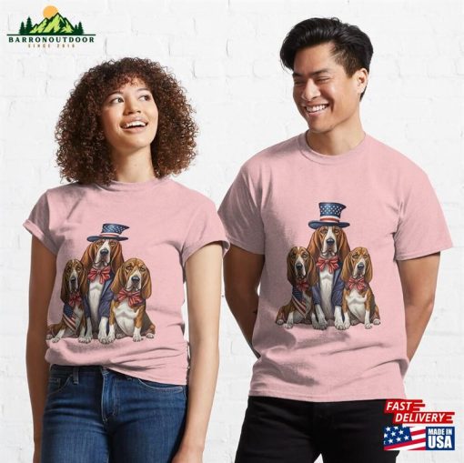 Usa Loving English Foxhounds Bowser Bosco T-Shirt Unisex