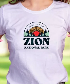 Utah Zion National Park Casual Earth Day T Shirt