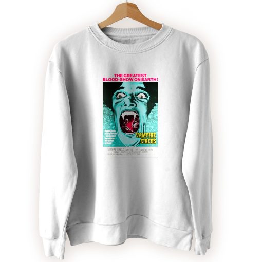 Vampire Circus Retro Horror Cool Sweatshirt