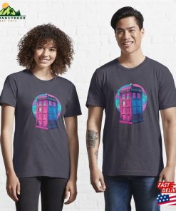 Vaporwave Police Call Box Essential T Shirt Unisex Hoodie 3